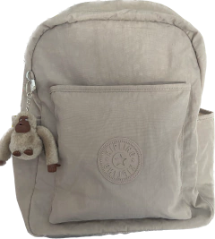 KIPLING - Mochila Bennett Seoul - Cor Gelo - Monkey Golden Tan ( Bronzeado dourado)