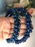 Tiara Bordada Azul Royal Com Cristais