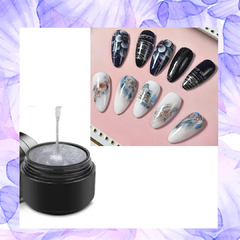 Gel Spider plateado