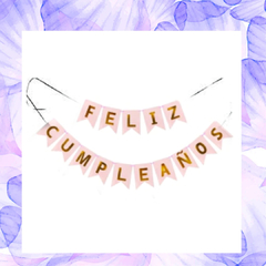 Feliz Cumpleaños Rosa/Dorado