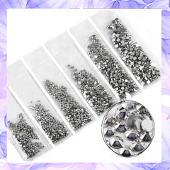 Strass en Bolsita Plata