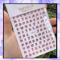 Stickers Letras