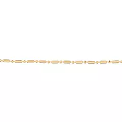 GARGANTILHA CORRENTE DE ELO 1X1 DIAMANTADO ESPELHADO -532384 na internet