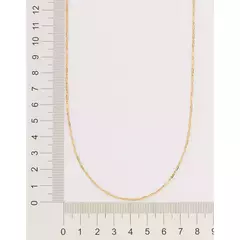 GARGANTILHA CORRENTE DE ELO 1X1 DIAMANTADO ESPELHADO -532384 - comprar online