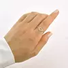 ANEL LISO DE PRATA 925 COM CORAÇÃO VAZADO TRABALHADO TAM 22-160600 - comprar online