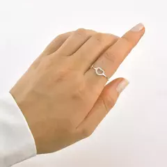 ANEL LISO DE PRATA 925 COM CORAÇÃO VAZADO TRABALHADO TAM 22-160600 - comprar online