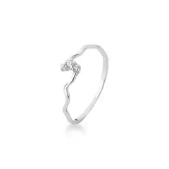 ANEL TORCIDO CRAVEJADO CRISTAL DE PRATA - 124165 - comprar online