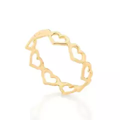 ANEL FORMADO POR ARO NO FORMATO DE CORAÇÕES - 512867 - comprar online