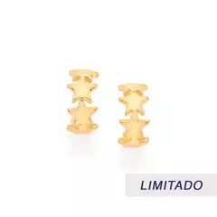 BRINCO MEIA ARGOLA FORMATO DE ESTRELAS -526906 - comprar online