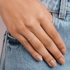 ANEL SKINNY RING ARO TRABALHADO - 513058 -  LB SEMIJOIAS E ACESSÓRIOS