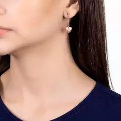 BRINCO CORAÇÃO "ALMOFADA" BANHADO A OURO 18K -522668 - comprar online