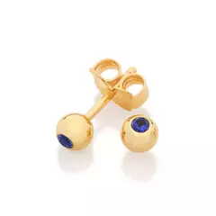 BRINCO BOLA SOLITÁRIO COM ZIRCÔNIAS - 526571