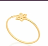ANEL SKINNY RING COMPOSTO POR FLOR VAZADA - 512881