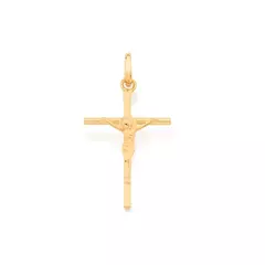 Pingente Formato Cruz com Cristo - 540027