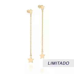 BRINCO PENDURADO ESTRELAS BANHADO A OURO 18K - 526904