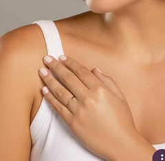 ANEL SKINNY RING COMPOSTO POR FLOR VAZADA - 512881 na internet