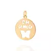 Pingente Borboleta "Eu Amo" -542304