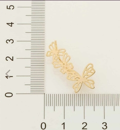 BRINCO EAR CUFF FORMADO POR 6 BORBOLETAS VAZADAS (PAR)- 526599 na internet