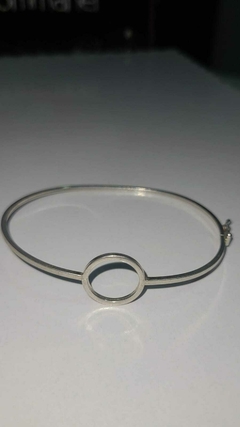 BRACELETE DE PRATA 925 COM CÍRCULO AO MEIO- 155978 - comprar online