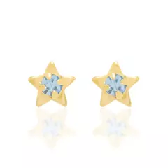 Brinco Infantil Estrela com Cristal - 520724 - comprar online