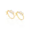 ARGOLA INFANTIL BANHADO A OURO 18K COM APLICAÇÃO DE RHODIUM - 520956 - comprar online
