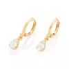 BRINCO ARGOLA COM ZIRCÔNIAS EM FORMATO GOTA - 527237
