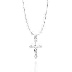 PINGENTE CRUCIFIXO EM PRATA MACIÇA 925 –840045 na internet
