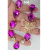 Cabedal de Luxo V Borboleta G 8 Gotas Fucsia