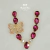 Cabedal de Luxo V Borboleta G 8 Gotas Pink