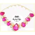 Cabedal de Luxo V - o par - Gota corrente pink
