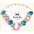 Cabedal de Luxo V - o par - Gota corrente rosa bb azul celeste