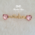 Cabedal de Luxo Lateral Mãe Coração Rosa BB