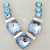 Quadrado Oval Azul BB/Cristal - Cabedal de Luxo V - o par - comprar online