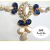 Cabedal de Luxo T - o par - Navetão dourado - (cópia)