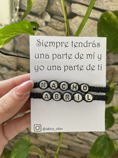 Pulsera nombres