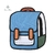 Mochila Escolar de Desenho 2D - loja online