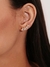 Ear cuff zirconias oval e pontos - comprar online