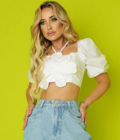 Cropped Flor - comprar online
