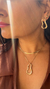 Conjunto Colar e Brincos Orgânico Semijoia - Katia Navarro Semi Jóias