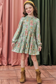 VESTIDO VERDE KUKIE 79711