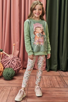 CONJUNTO KUKIE VERDE COM CALÇA LEGGING 80850