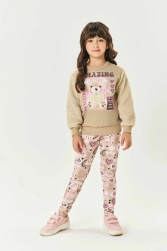 CONJUNTO BLUSAO MOLETOM E LEGGING URSINHO 12362
