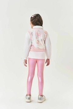 CONJUNTO 2 PEÇAS COM CALÇA METALIZADA - comprar online