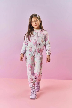 CONJUNTO JAQUETA E CALÇA MOLETOM PELUCIA 12386