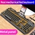 Teclado do jogo do teclado do gamer do rgb e do rato jogo de fone de ouvido back - comprar online