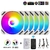 Wovibo-PC Computer Cooling Case Radiator, Fan Cooler, RGB, ARGB, PWM, 4Pin, 5V, na internet