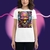 Camiseta feminina com mangas curtas