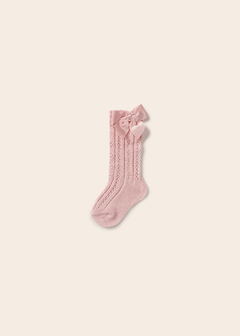 Calcetin calado rosado