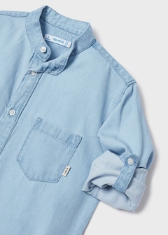 Camisa cuello mao de manga larga con algodón sostenible para niño en internet