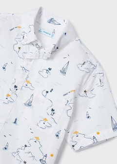 Camisa de manga corta estampada con algodón sostenible para niño - keka moda infantil
